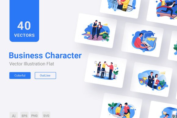 Business Character Flat Illustration: Bringing Personality to Your Brand