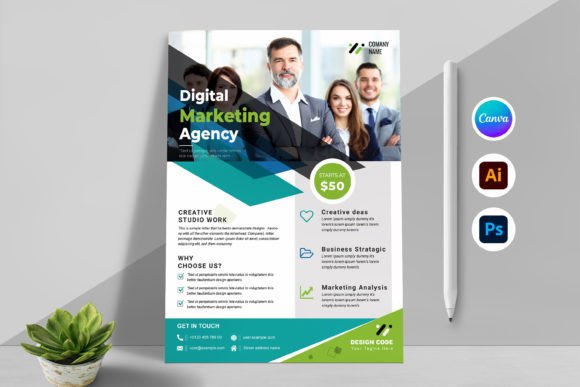 Business Flyer Layout Instant Download: Your Modern Canva Template