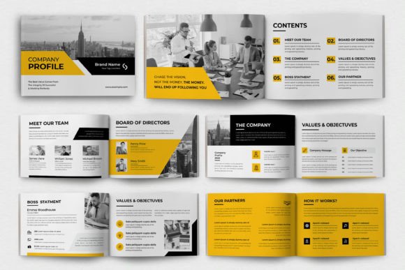 Company Profile Landscape: A Modern Template for Professional Branding