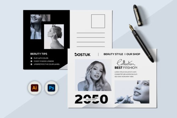 Create Professional Postcards with an Editable Template