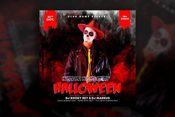 Create Spooky Invitations with a Halloween Flyer Template
