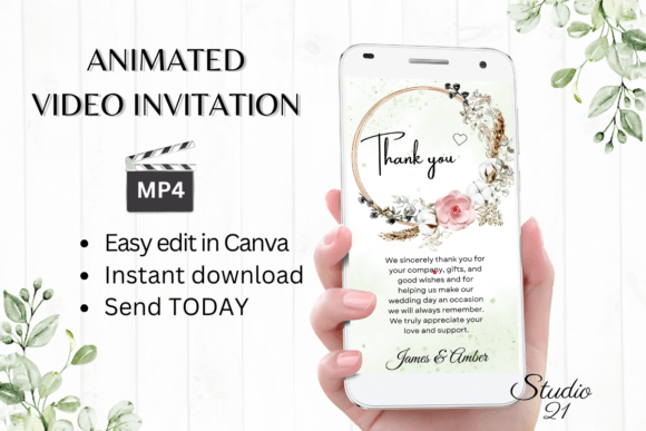 Discovering the Charm of Boho Wedding Thank You W9128TU