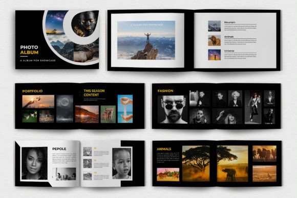 Effortless Editorial Design: A Professional Photo Album Template