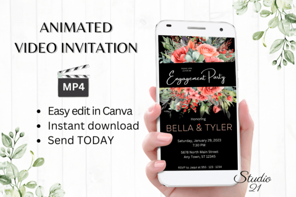 Effortless Elegance: A Digital Invitation for Your Engagement