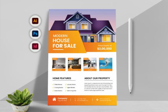 Modern Real Estate Flyer Template: A Multipurpose Design Tool