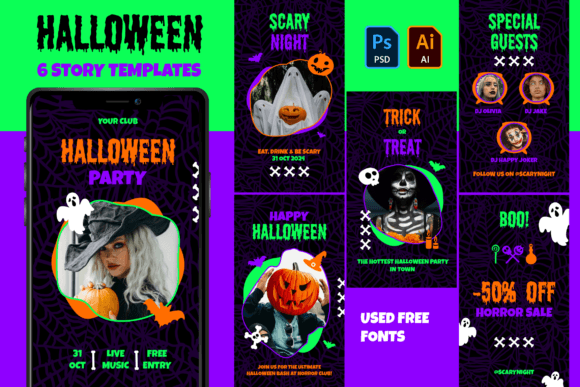 Neon Halloween Story Templates: Your Guide to Spooky-Cool Social Posts