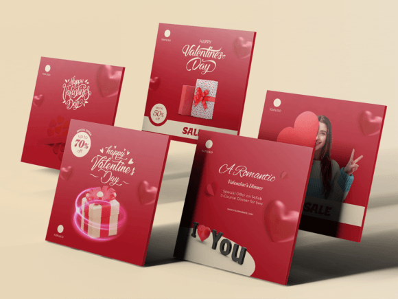 Valentine-Social Media Templates-01-22: Your Complete Design Toolkit