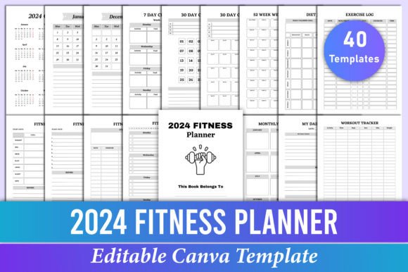 Your Ultimate Guide to 2024 Fitness Planner Canva Templates